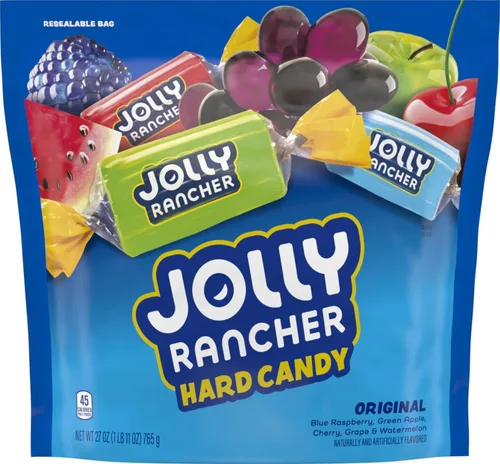 Vista 11 de Jolly Rancher, Bolsa de dulces duros con sabor a fruta original, 7 onzas