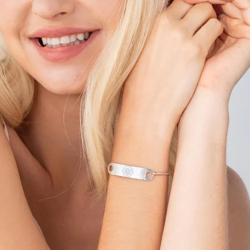 Vista 6 de BYFDIY Pulsera de alerta médica personalizada de latón, ajustable, grabada, pulsera de identificación médica, regalos de joyería de emergencia