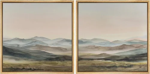 Vista 93 de SIGNFORD Impresión en Lienzo Enmarcado Arte de Pared Art Nouveau Lago de Cisnes Elegantes Ilustraciones de Aves Acuáticas Moderno Boho Naturaleza