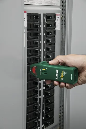 Vista 7 de Extech CB10-Kit - Kit de resolución de problemas eléctricos portátil con 5 funciones Buscador de disyuntores, probador de receptáculos GFCI