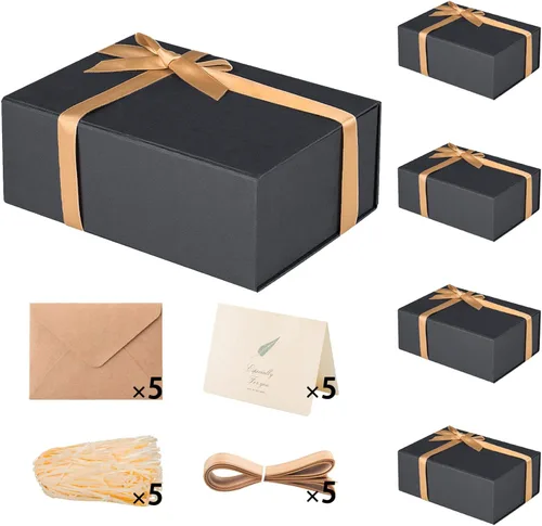 Vista 12 de LIFELUM Square Gift Box with Magnetic Lid, Card, Sticker, Ribbon, Shredded Paper Filler for Business, Wedding, Birthdays