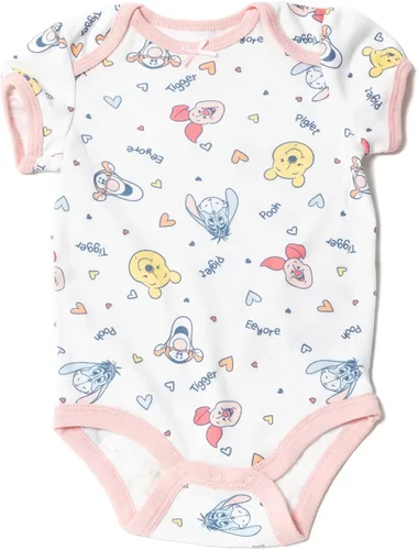 Vista 6 de Disney Classics The Aristocats Lion King Winnie the Pooh Pixar Toy Story Baby Girls 5 Pack Bodysuits Newborn to Infant