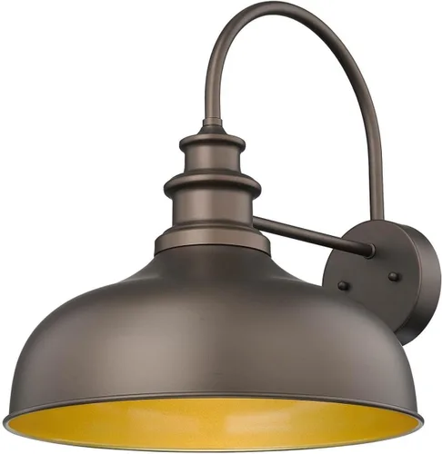 Vista 12 de Bestshared Lámpara de granero de granja de 14 pulgadas, aplique de pared para exteriores, lámpara de montaje en pared exterior, accesorio