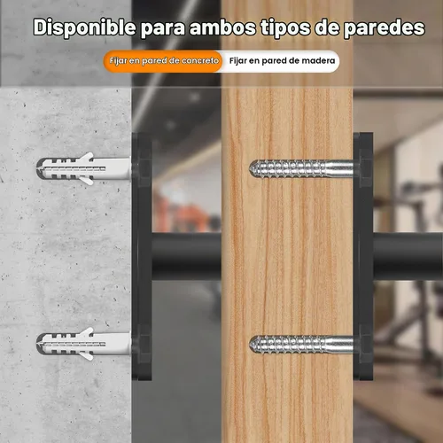 Vista 7 de Weight Plate Holder, Wall Mounted Weight Rack Storage for Weight Plates, Home Gym Organizer