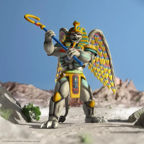 Vista 4 de Super7 ¡ULTIMATES! Mighty Morphin Power Rangers King Sphinx - Figura de acción de Power Rangers de 8 pulgadas con accesorios coleccionables