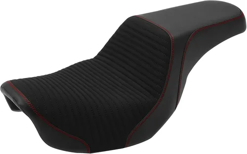 Vista 25 de C.C. RIDER Asiento para Conductor y Pasajero Asiento de Elevación Compatible con Harley Dyna Street Bob FXDB Low Rider FXDL/FXDLS Super Glide Custom