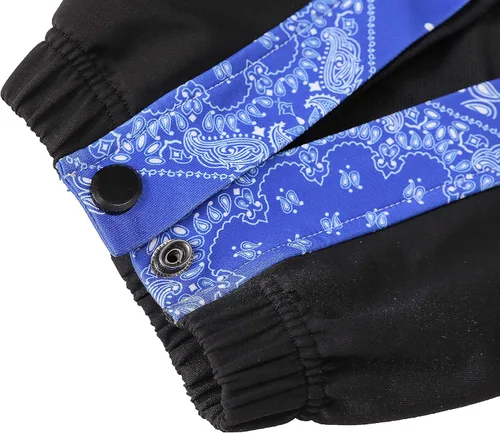 Vista 7 de HQTN - Pantalones deportivos tipo bandanna para hombre para después de la cirugía, pantalones deportivos de entrenamiento activos, para baloncesto, M