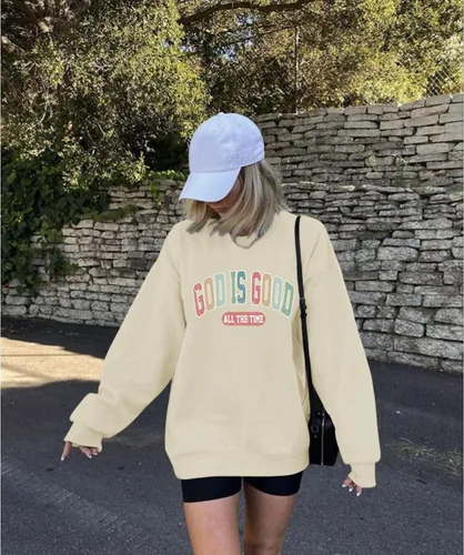 Vista 5 de Dios Es Bueno Sudadera Cristiana Sudaderas para Mujeres de Talla Grande Camisas de Jesús Fe Inspiradoras Versículo de la Biblia Pullover