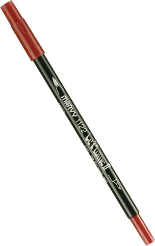 Vista 100 de Uchida 1122-C-3 Marvy Extra Fine Tip Le Plume II Rotulador de doble punta, azul
