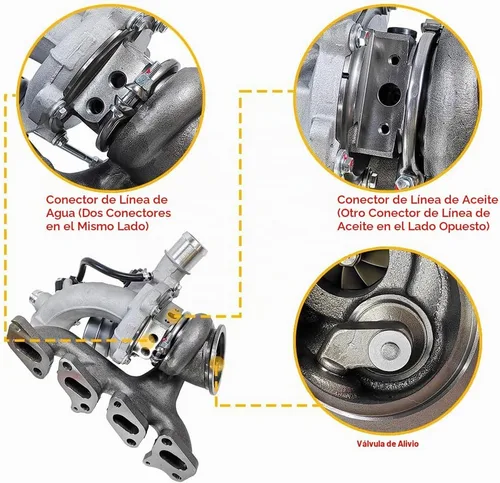 Vista 7 de Turbocompresor turbo con kit de juntas Compatible con Chevy Chevrolet Cruze 2011-2019, Sonic 2012-2020, Trax 2013-2021, Buick Encore 2013-2021