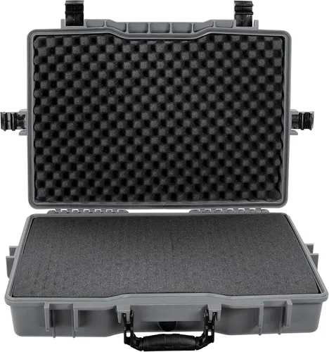 Vista 6 de Gran 22 pulgadas protectora, cámara, herramientas, equipo portátil duro caso impermeable con 3 capas de espuma (gris)