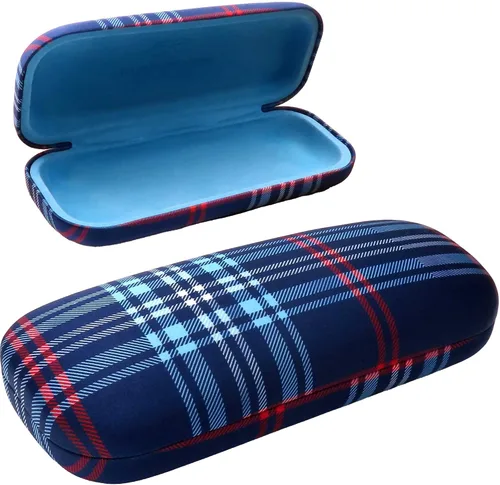 Vista 9 de MyEyeglassCase Estuche rígido para lentes de mujer Estuche protector de carcasa dura con bolsa y paño 1- Rosa de arándano floral