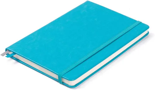 Vista 3 de Guissi Cuaderno clásico de cuadrícula de puntos, tapa dura A5, papel grueso sin ácidos de 2.82 oz/m², con bolsillo interior fino, piel sintética