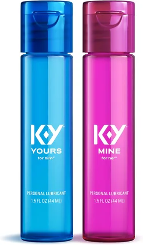 Vista 12 de K-Y Yours + Mine Couples - Lubricante personal, dos lubricantes personales, lubricante a base de agua para mujeres y lubricante a base de glicerina
