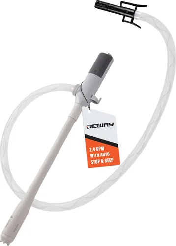 Vista 12 de Deway Bomba automática de transferencia de combustible con parada automática, funciona con batería AA, manguera extra larga de 39 pulgadas, bomba