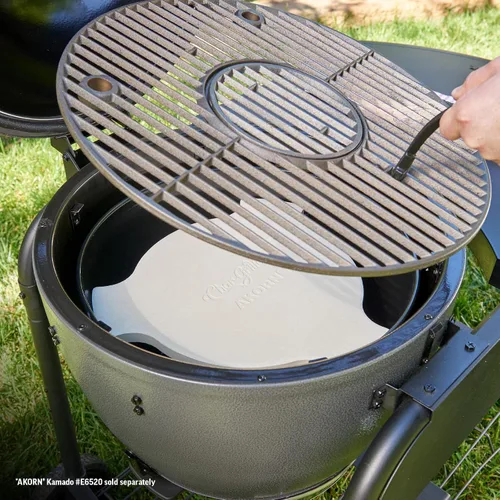 Vista 3 de Char-Griller 6201 AKORN Kamado Grill Piedra para ahumar, Marfil