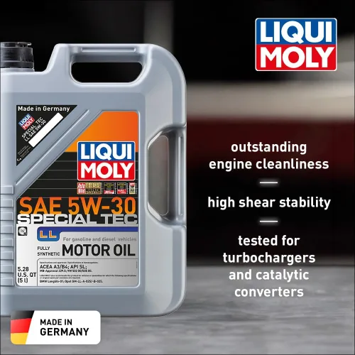 Vista 2 de Liquimoly 2249 5W-30, Special Tec LL, aceite para motor, 33.8 onzas líquidas