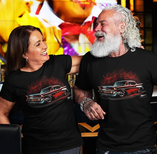 Vista 2 de Wicked Metal Camiseta 57 Chevy Bel Air - Camiseta Muscle Car
