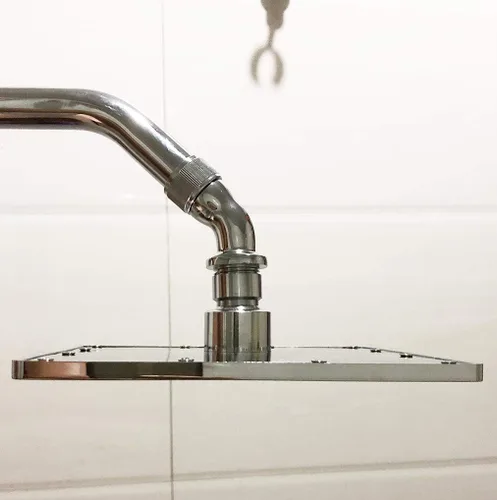 Vista 3 de Adaptador de codo para cabezal de ducha de níquel cepillado cepillado níquel
