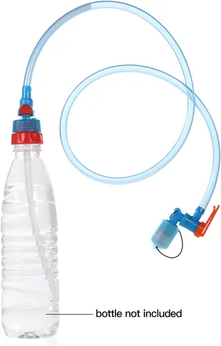 Vista 2 de Lixada Botella de agua Tubo de bebida Manguera de hidratación Paquete de depósito de vejiga de repuesto Tubo de botella de agua Kit de manguera