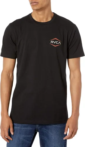 Vista 4 de RVCA Camiseta de manga corta con cuello redondo para hombre