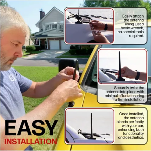 Vista 5 de AntennaMastsRus - Antena de repuesto compatible con Jeep Wrangler y Gladiator 2007-2020