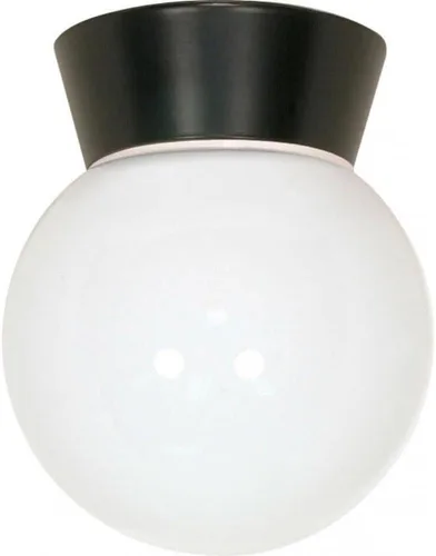 Vista 5 de Nuvo Lighting SF77/156 - Accesorio utilitario de aluminio fundido a presión duradero al aire libre cerca del techo, porche y patio, luz con cilindro