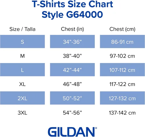 Vista 5 de Gildan Camiseta de algodón Softstyle para hombre, estilo G64000, paquete múltiple
