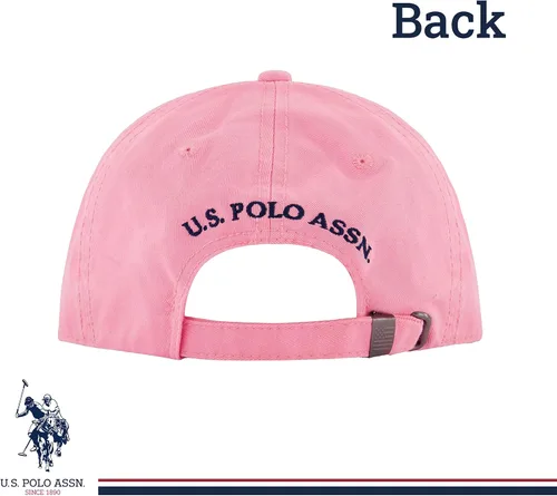 Vista 3 de U.S. Polo Assn. Small Polo Pony Logo Baseball Hat, 100% Cotton, Adjustable Cap