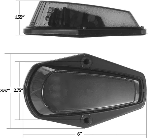 Vista 5 de Luz de marcador de cabina ámbar para Ford F150 F250 F350 1973-1997 F-Series Super Duty Pickup Trucks, 12 luces LED de techo con arnés de cableado