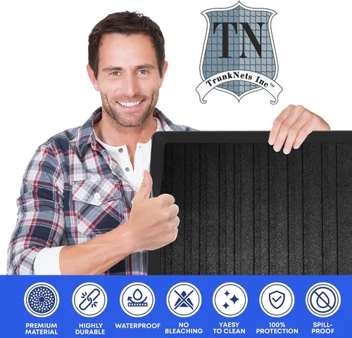 Vista 7 de Forro de carga prémium para Toyota Highlander 2014-2019 100% de protección, alfombrilla de maletero de automóvil de ajuste personalizado