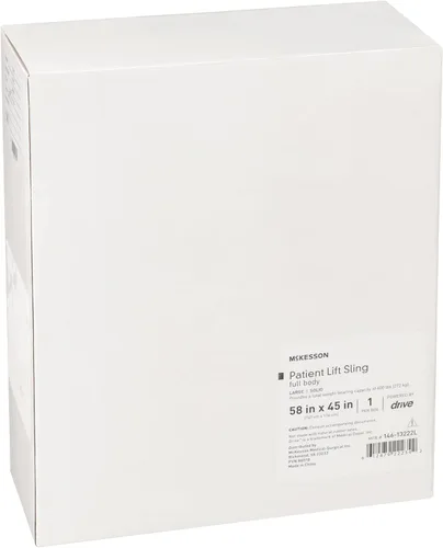 Vista 3 de McKesson Patient Lift Aid - Eslinga de transferencia de cuerpo completo de poliéster, tamaño grande, capacidad de peso de 600 libras, 1 unidad