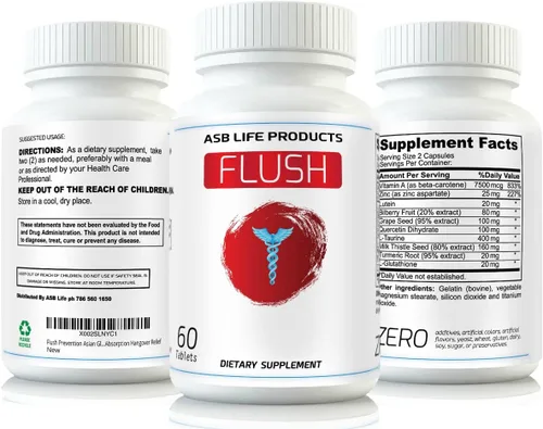 Vista 5 de Flush La cara roja asiática del alivio del alcohol del alivio del resplandor complementa la absorción rápida clínicamente formulada