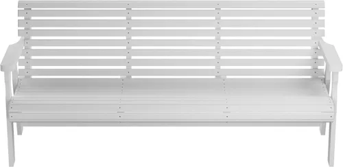 Vista 14 de Amish Casual Banco resistente para exteriores enrollable (5 pies, color roble manchado)