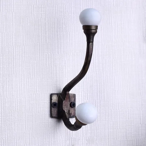 Vista 35 de Indian Shelf Ganchos de pared para colgar abrigos, ganchos de pared bohemios negros Perchero de pared Ganchos para colgar toallas Ganchos