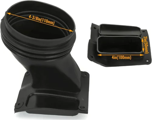 Vista 6 de KUAFU Tubo de entrada de aire compatible con Dodge Challenger 2015-2022 Reemplazo para tubo de entrada de aire de faros delanteros 77072385