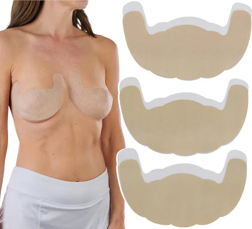 Vista 10 de ToBeInStyle 3 pares de brasier push-up invisible autoadhesivo para mujer 3 pares: pétalos de cinta de elevación de sujetador