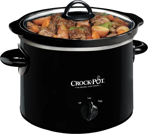 Vista 5 de Crock-Pot Olla de cocción lenta manual ovalada de 7 cuartos y olla de cocción lenta manual redonda Crock-Pot pequeña de 2 cuartos de galón