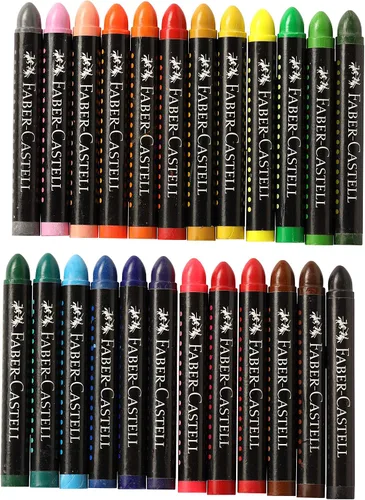 Vista 3 de Faber-Castell Faber Castell - Crayones de cera jumbo - 24 tonos