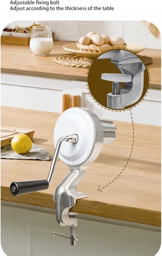 Vista 3 de Buachois Cavatelli Máquina para hacer pasta, manivela original italiana para hacer pasta, máquina para hacer pasta de ñoquis para cocina italiana