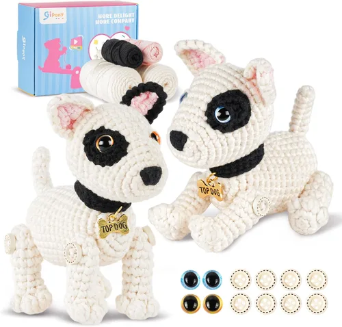 Vista 11 de Gipony Kit de ganchillo para principiantes, kits de animales de ganchillo, kit de ganchillo para principiantes, aprende a ganchillo con tutoriales