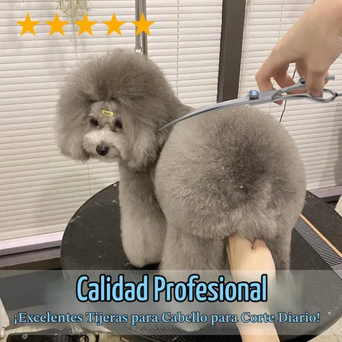 Vista 6 de JASON - Tijeras de aseo para perros de 7 pulgadas, más delgadas, ergonómicas, curvas, rectas, para cortar el pelo de las mascotas, con remate