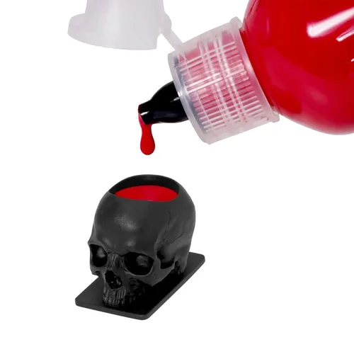 Vista 2 de Saferly Skull - Tapas de tinta para tatuaje, 200 unidades, color negro
