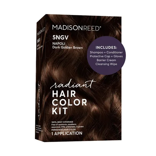 Vista 39 de Madison Reed - Kit de tinte radiante para el cabello, tinte permanente para el cabello, 100 % cobertura de canas, sin amoníaco, negro Parma 2.5NNN