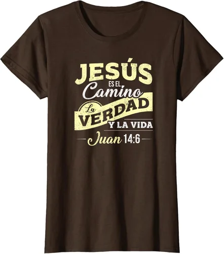 Vista 17 de Camisas de la Biblia de Jesus para los Cristianos Camiseta Española Negro
