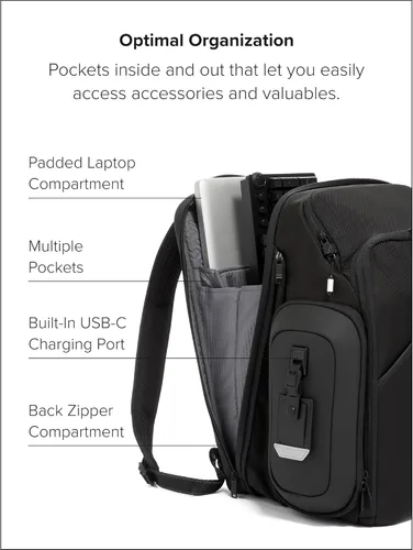 Vista 11 de TUMI Alpha Bravo Esports Pro Mochila grande, se adapta a portátiles de 15