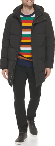 Vista 4 de Calvin Klein Chaqueta larga elástica acolchada para hombre