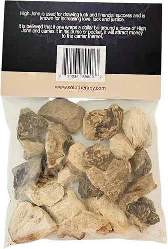 Vista 2 de Solo Therapy High John The Conqueror Root, 2 oz, Ipomoea Jalapa, High John Root, para hechizos, magia, encantos, dibujo de suerte, éxito financiero