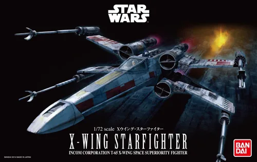 Vista 4 de Figura Star Wars 1/72 X- Wing Starfighter por Bandai