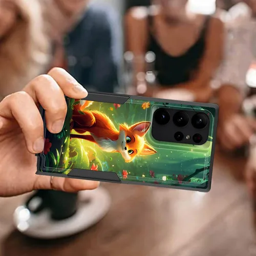 Vista 758 de Funda para Galaxy A14 5G, resistente de doble capa híbrida de policarbonato duro, goma suave, a prueba de golpes, funda protectora resistente